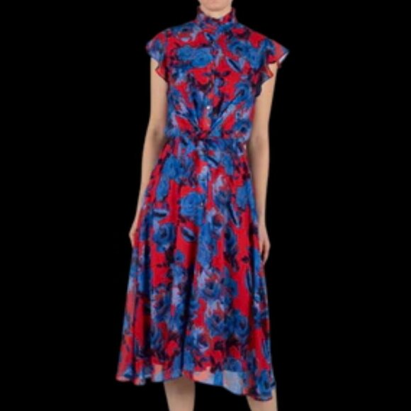 julia jordan Dresses & Skirts - NWT Red & Blue Floral Julia Jordan Dress Sz 10